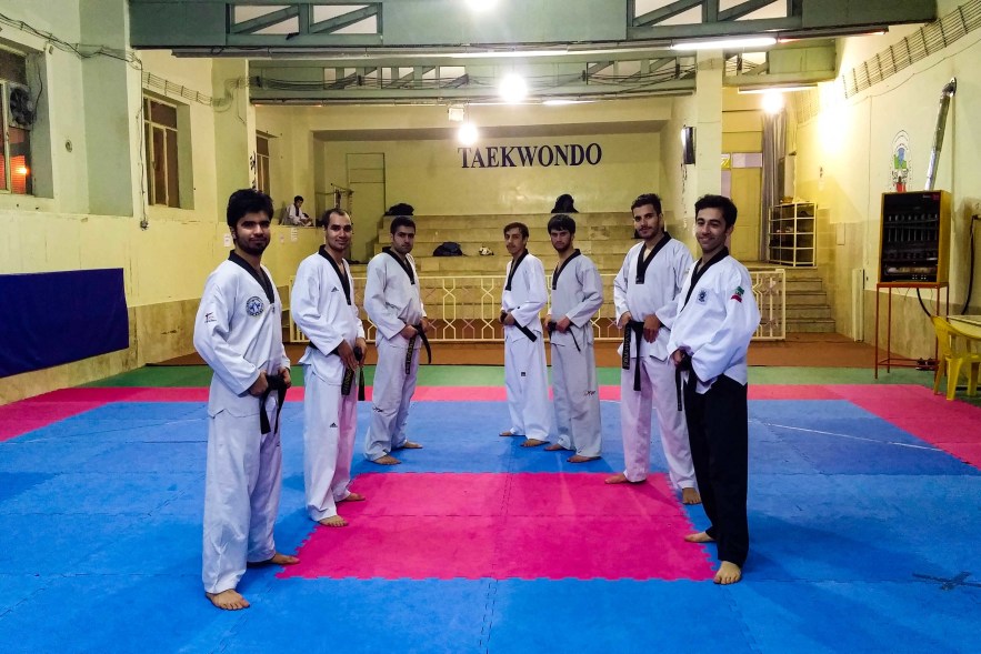 Senior Players of Taekwondo Training Class