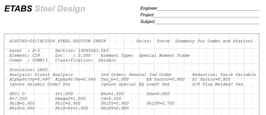 M.Sc. Seismic Design of Structures Project: 