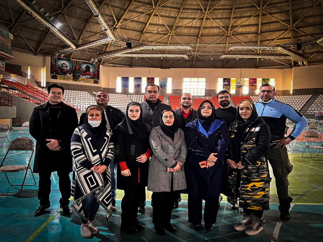 Holding a bodybuilding coaching exam of the Iranian Bodybuilding Federation by the members of the Board of Directors of Hamedan_ Winter 2022