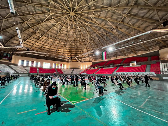 Holding a bodybuilding coaching exam of the Iranian Bodybuilding Federation by the members of the Board of Directors of Hamedan